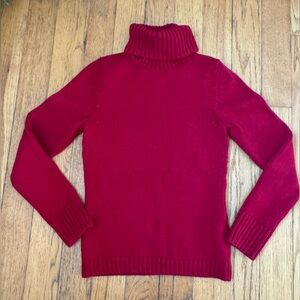 Women's Banana Republic Red Turtleneck Sweater